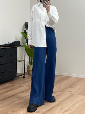 「アイテム（バックパック/リュック）」を使った、manamiさん（レディース・170cm）の秋コーディネート