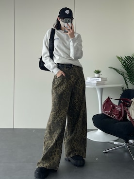 「アイテム（バックパック/リュック）」を使った、manamiさん（レディース・170cm）の秋コーディネート