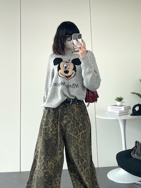 「アイテム（カーゴパンツ）」を使った、manamiさん（レディース・170cm）の秋コーディネート