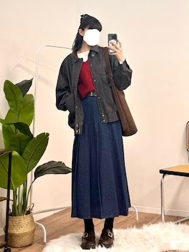 「着回しコーデ」｜manamiさん（レディース・170cm）の冬コーディネート