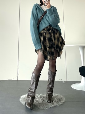 「ニット/セーター」｜manamiさん（レディース・170cm）の秋コーディネート