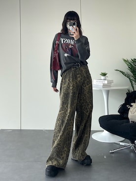 「アイテム（カーゴパンツ）」を使った、manamiさん（レディース・170cm）の秋コーディネート