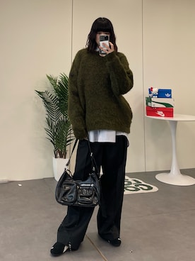 「骨格ナチュラル」｜manamiさん（レディース・170cm）の冬コーディネート