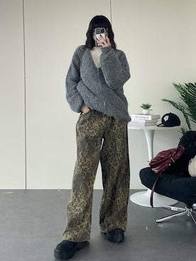 「アイテム（カーゴパンツ）」を使った、manamiさん（レディース・170cm）の秋コーディネート