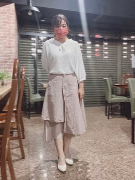 「Pink（ピンク）のアイテム」を使った、cfchenさん（レディース・155cm）の夏コーディネート