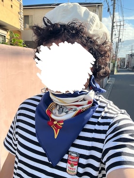 HERMESのバンダナ/スカーフを使ったメンズ人気ファッション