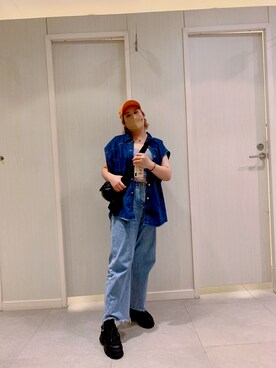 「NET（ネット）のアイテム（帽子）」を使った、tiantian0129さん（レディース・159cm）の夏コーディネート