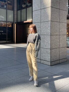 辻村奈々さん（レディース・159cm）の冬コーディネート