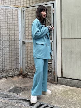 辻村奈々さん（レディース・159cm）の冬コーディネート