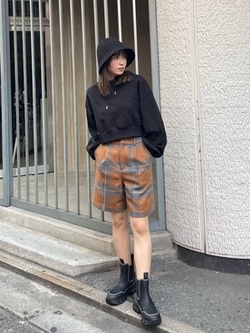 辻村奈々さん（レディース・159cm）の秋コーディネート