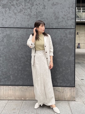 辻村奈々さん(レディース・159cm)の春コーディネート