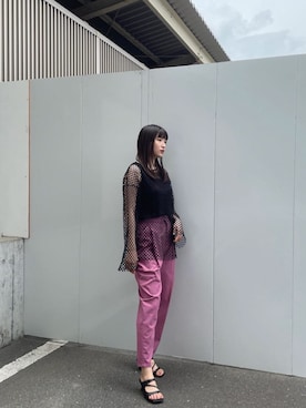 辻村奈々さん(レディース・159cm)の夏コーディネート