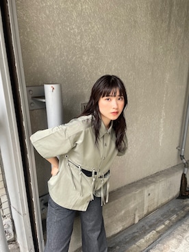 辻村奈々さん（レディース・159cm）の夏コーディネート