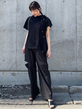 辻村奈々さん（レディース・159cm）の夏コーディネート