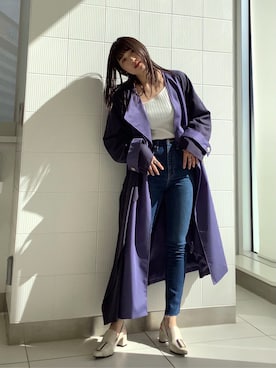 辻村奈々さん(レディース・159cm)の冬コーディネート