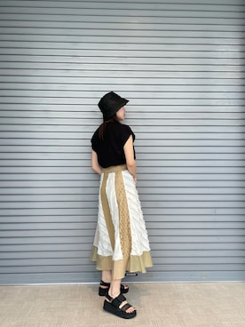 辻村奈々さん(レディース・159cm)の春コーディネート