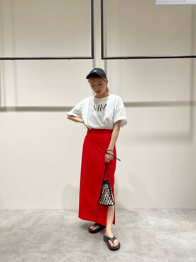 辻村奈々さん（レディース・159cm）の夏コーディネート