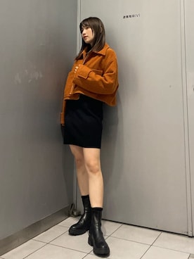 辻村奈々さん（レディース・159cm）の秋コーディネート