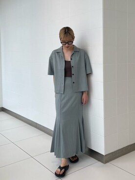 辻村奈々さん（レディース・159cm）の夏コーディネート