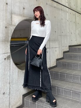 辻村奈々さん(レディース・159cm)の冬コーディネート