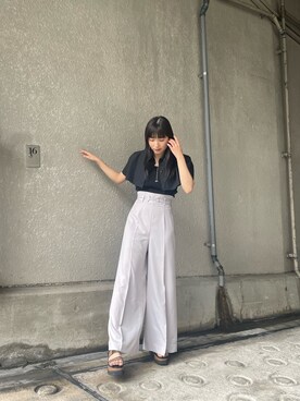 辻村奈々さん（レディース・159cm）の春コーディネート