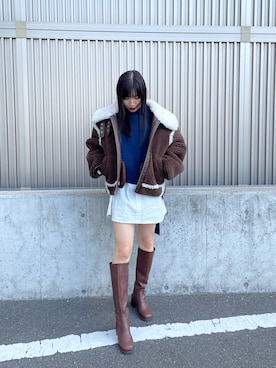辻村奈々さん（レディース・159cm）の秋コーディネート
