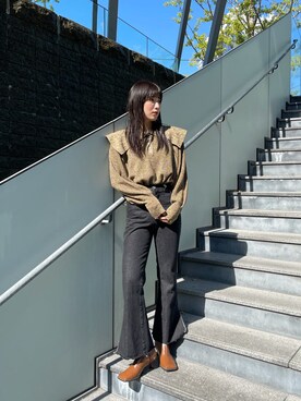 辻村奈々さん（レディース・159cm）の秋コーディネート