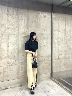 辻村奈々さん（レディース・159cm）の春コーディネート