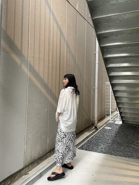 辻村奈々さん（レディース・159cm）の夏コーディネート