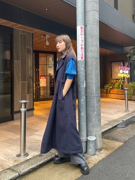 辻村奈々さん（レディース・159cm）の秋コーディネート