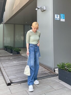 辻村奈々さん（レディース・159cm）の春コーディネート