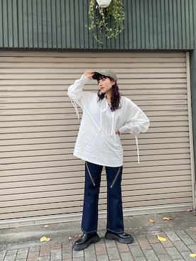 辻村奈々さん（レディース・159cm）の冬コーディネート