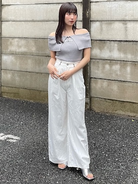 辻村奈々さん(レディース・159cm)の春コーディネート