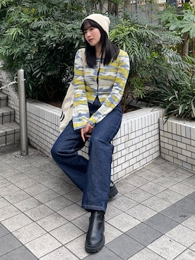 辻村奈々さん（レディース・159cm）の冬コーディネート