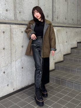 「アイテム（その他アウター）」を使った、辻村奈々さん（レディース・159cm）の夏コーディネート