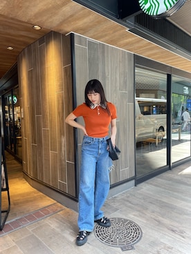 辻村奈々さん（レディース・159cm）の春コーディネート