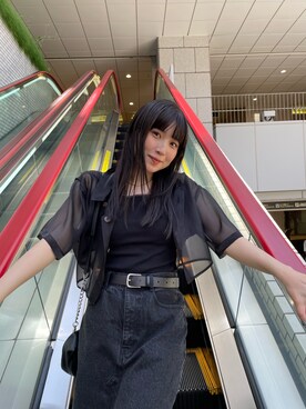 辻村奈々さん（レディース・159cm）の夏コーディネート