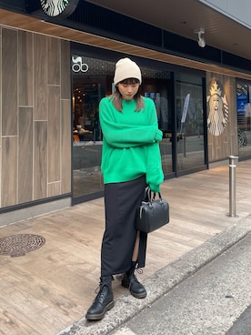 辻村奈々さん（レディース・159cm）の冬コーディネート