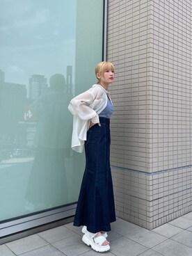 辻村奈々さん(レディース・159cm)の春コーディネート