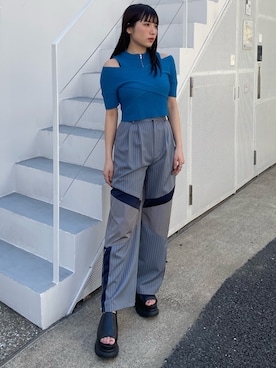 辻村奈々さん（レディース・159cm）の夏コーディネート
