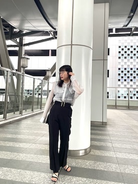 辻村奈々さん（レディース・159cm）の夏コーディネート