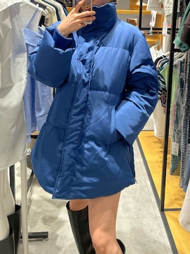 「MURUA（ムルーア）のアイテム（ダウンジャケット/コート）」を使った、辻村奈々さん（レディース・159cm）の夏コーディネート