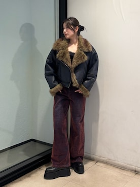辻村奈々さん（レディース・159cm）の秋コーディネート