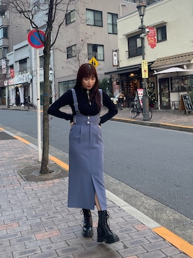 辻村奈々さん（レディース・159cm）の冬コーディネート