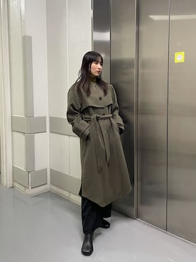 「#murua_by_staff」｜「アイテム（その他アウター）」を使った、辻村奈々さん（レディース・159cm）の秋コーディネート