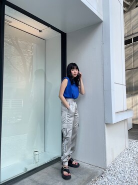 辻村奈々さん(レディース・159cm)の春コーディネート