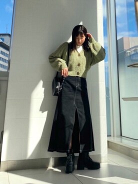 辻村奈々さん(レディース・159cm)の冬コーディネート