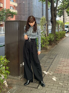 辻村奈々さん（レディース・159cm）の秋コーディネート