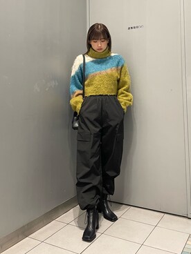 辻村奈々さん（レディース・159cm）の秋コーディネート
