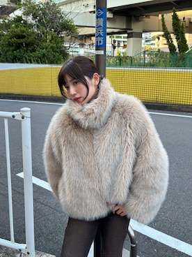 「アイテム（ブルゾン）」を使った、辻村奈々さん（レディース・159cm）の夏コーディネート